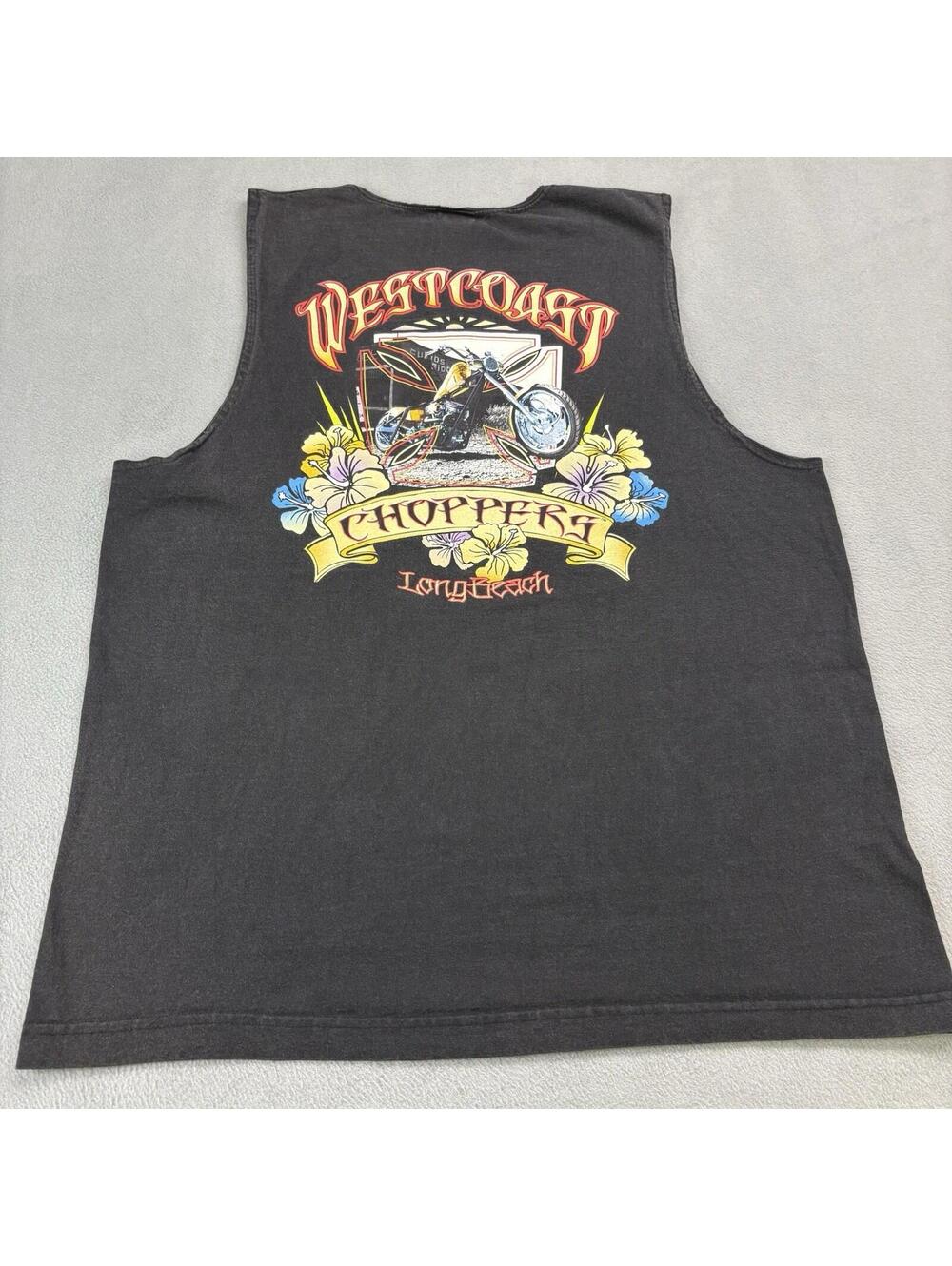 Vintage West Coast Choppers Jesse Who CFL Sleeveless Tank Top XL Black Cut Neck